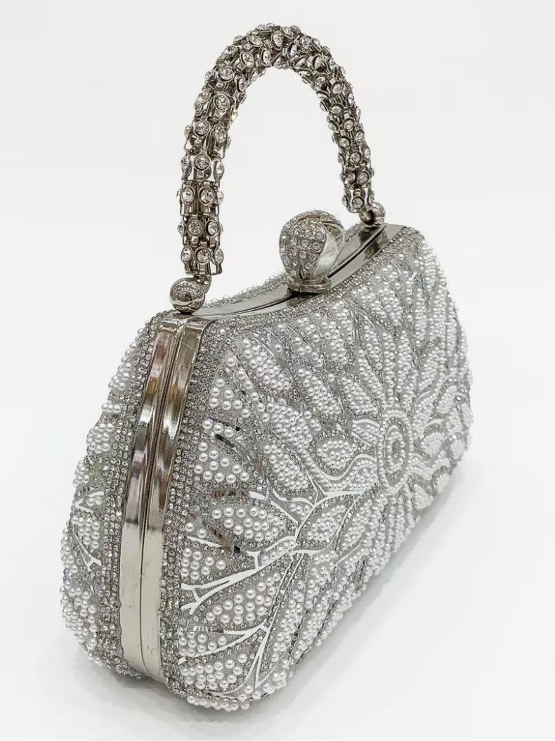 Perlen Und Strass Abendtasche Für Damen Elegante Umhängetasche_voghion.com