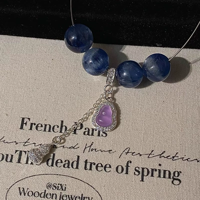 Crystal Accessories Inlaid with Zirconium: Zərgərlik ara hissələri - bright-silver-purple