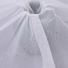 网布滴塑滴珠面料头纱婚纱女装工艺品汉服布料礼服婚庆闪珠