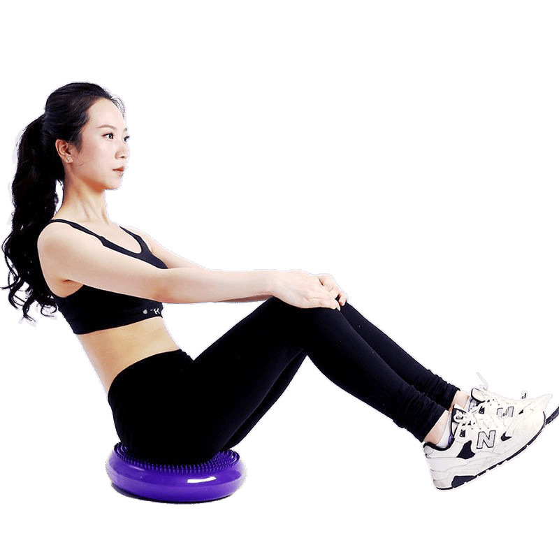 Cojín de aire de equilibrio para niños entrenamiento de rehabilitación sensorial disco de equilibrio semicircular pie pie de bola de masaje cojín de pie de entrenamiento de masaje