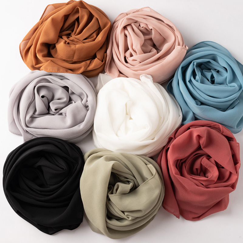 Mujeres Dulce Color Sólido Poliéster Pañuelo display picture 5