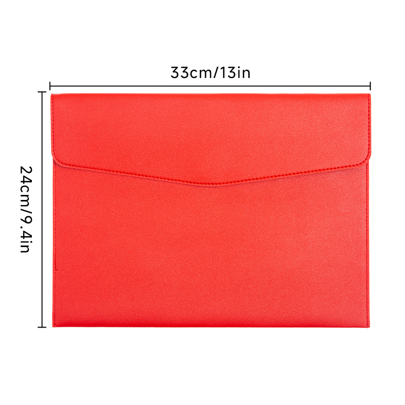 [휴대용 없음] 나파 패턴 서류가방-레드