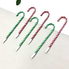 クロスボーダークリスマスボールペンクリエイティブギフト装飾ペンPETプルチューブステッキペン漫画ステッキボールペン卸売