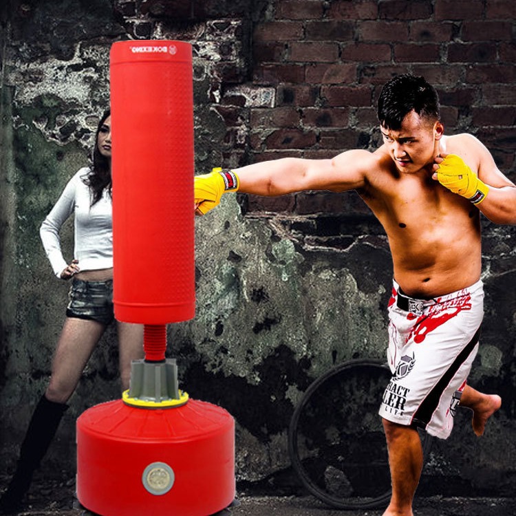 Boke Silicone Boxing Sandbag Adult Sanda Vertical Tumbler Sandbag Home Taekwondo Training Equipment