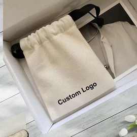 厂家定做LOGO定制小棉布袋帆布束口袋饰品袋抽绳袋收纳整理小布袋