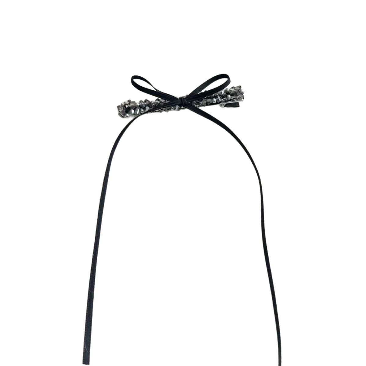 Glitzernde Schleifen Entenschnabel Haarspange Für Damen_voghion.com