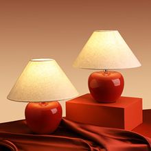 复古中式台灯高级感设计师款新婚婚房卧室床头结婚红色婚庆氛围灯