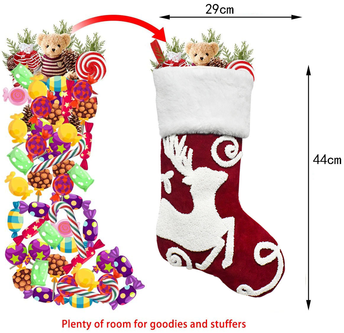80g Weight Christmas socks Event & Party Supplies Christmas Cute Snowflake Elk Polyester Party Christmas Socks