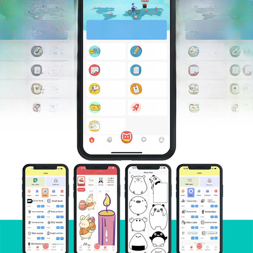 Xunchen HD Error-Proof Printer: Compact, Cute Photo Maker—The Affordable Student Homework Helper!