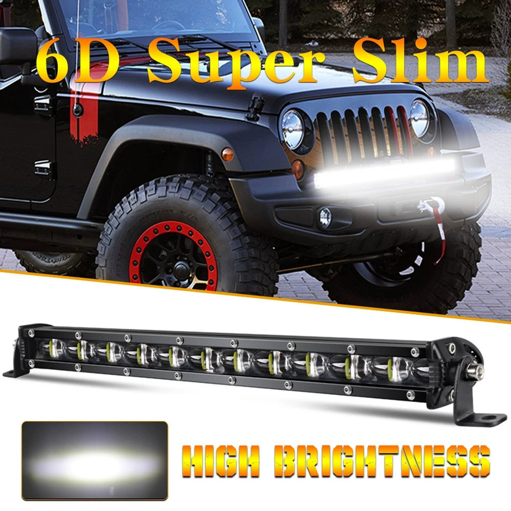 Ultra thin LED rectangular lamp, off-road headlights, lights, 24v