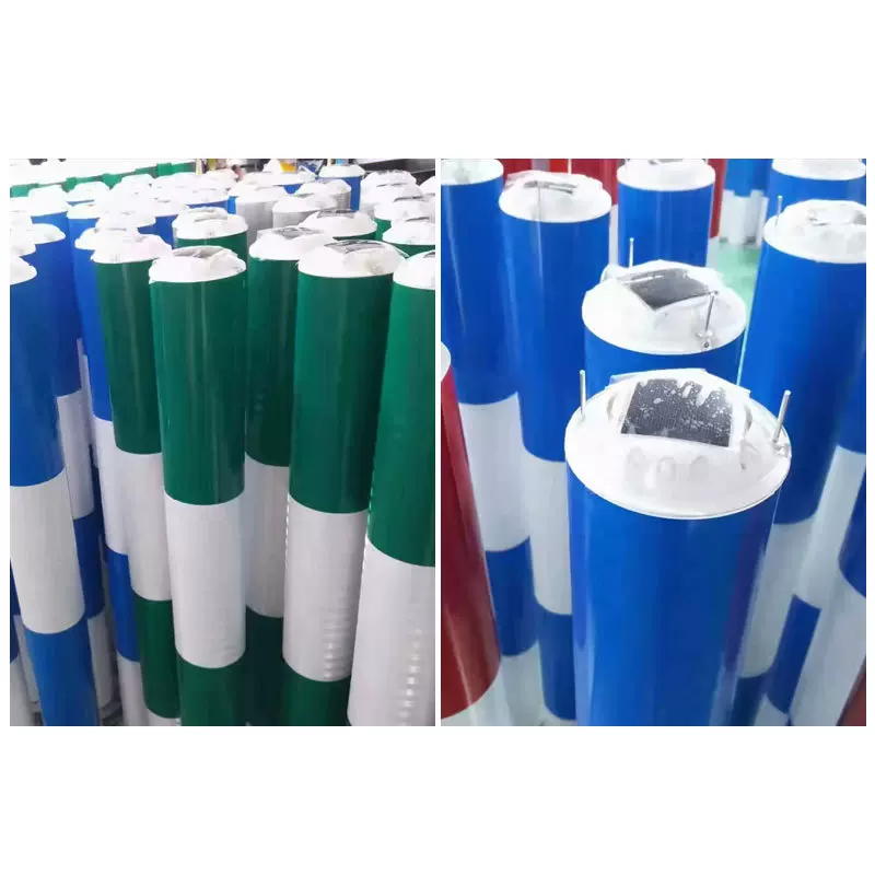 太阳能道钉交通安全警示花园景观灯警示柱帽灯PC圆形塑料太阳能灯