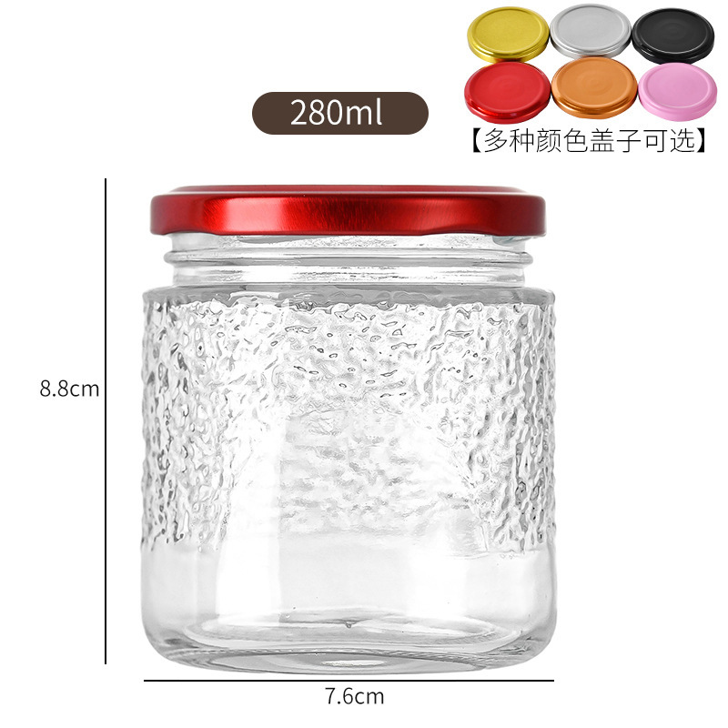 简约时尚燕窝玻璃瓶鱼胶花胶玻璃瓶子分装瓶蜂蜜罐头酱菜密封空瓶|undefined