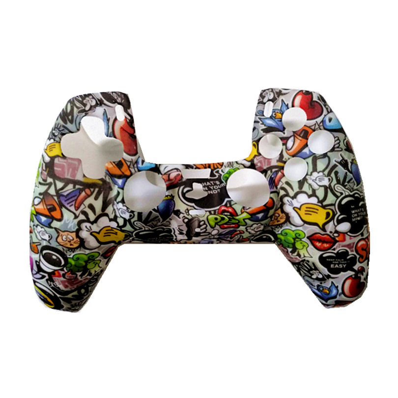 Aplicable a PS5 silicona manga PS5 mangos de silicona manga PS5 mangos de juego manga antideslizante inyección de aceite