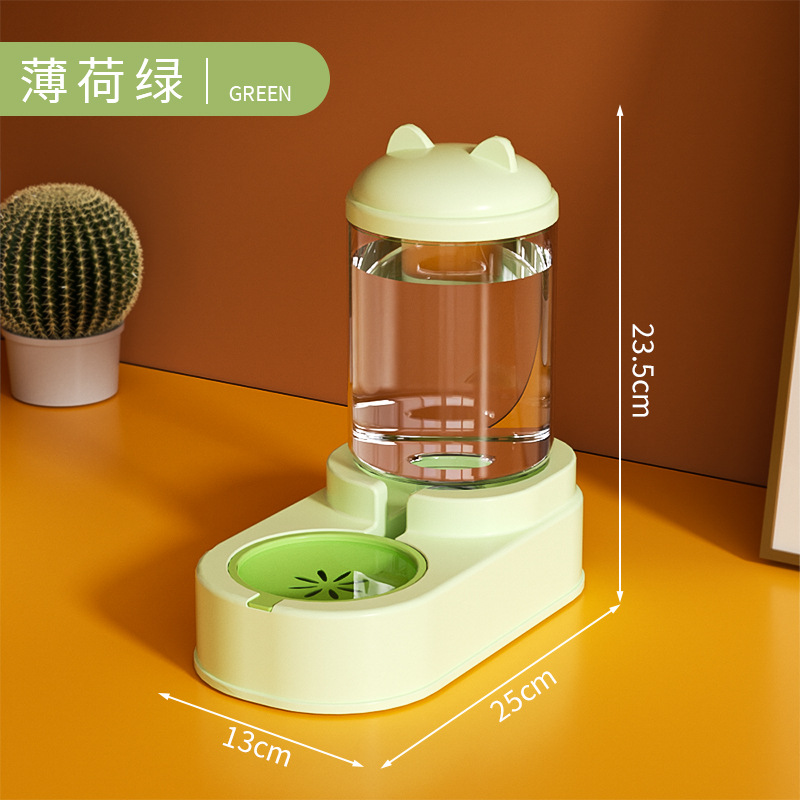 Alimentador automático de agua para gatos y mascotas, tazón para gatos y perros, tazón para gatos y perros de alta capacidad, barril de almacenamiento de grano, bebedor de agua para perros