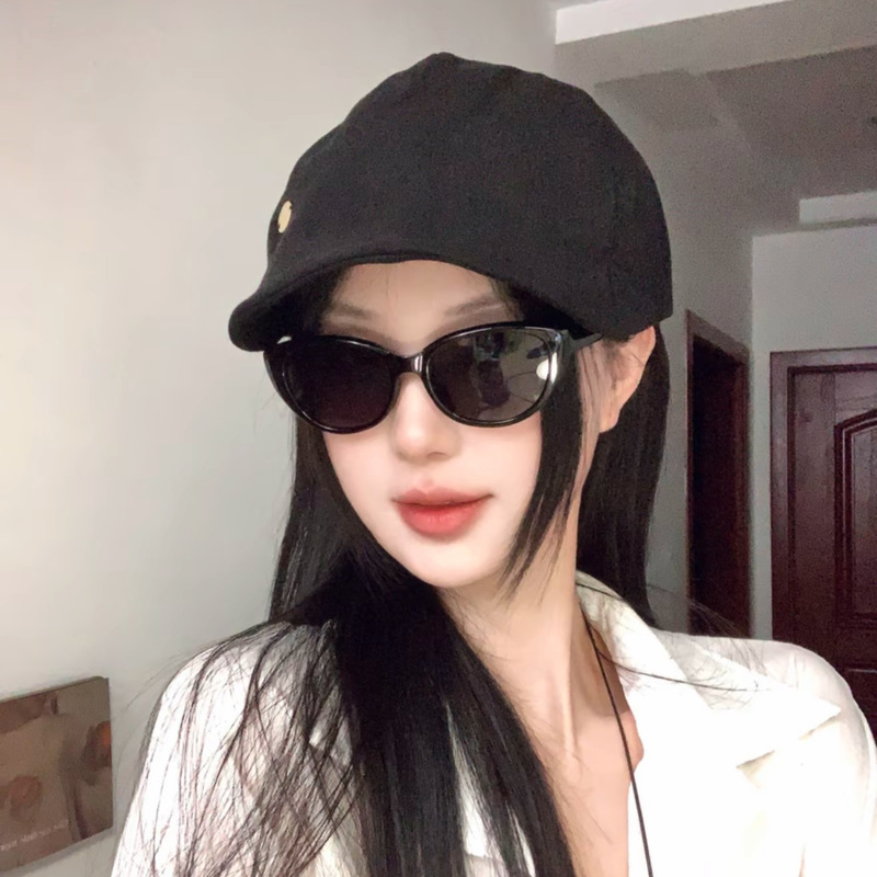 春夏复古纯色棉麻鸭舌前进帽子女显脸小轻薄透气个性贝雷帽报童帽|undefined