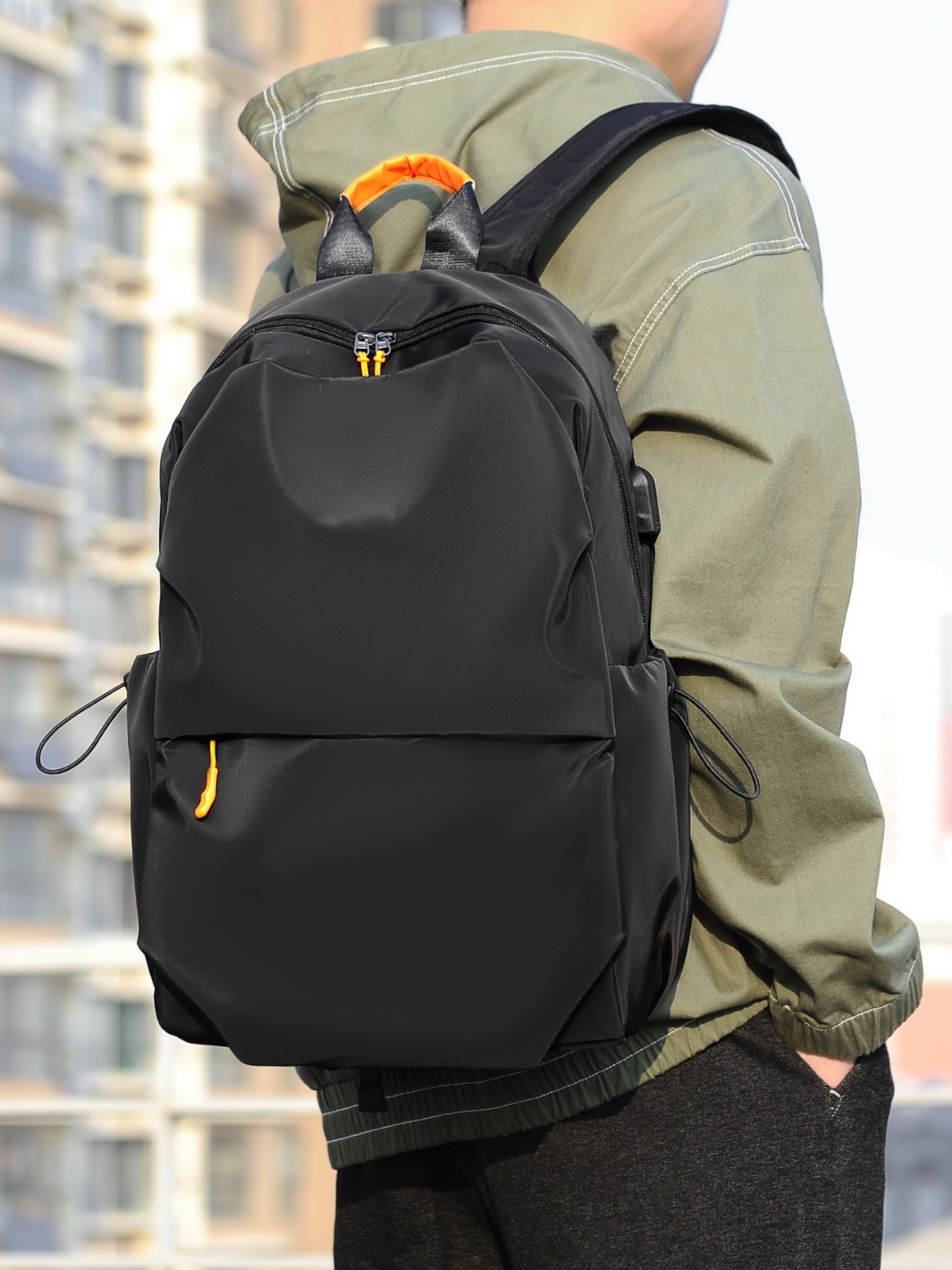 Bolsa de computadora de viaje de negocios transfronterizos de alta capacidad de moda bolsa de viaje al aire libre multifuncional simple mochila de ocio para estudiantes