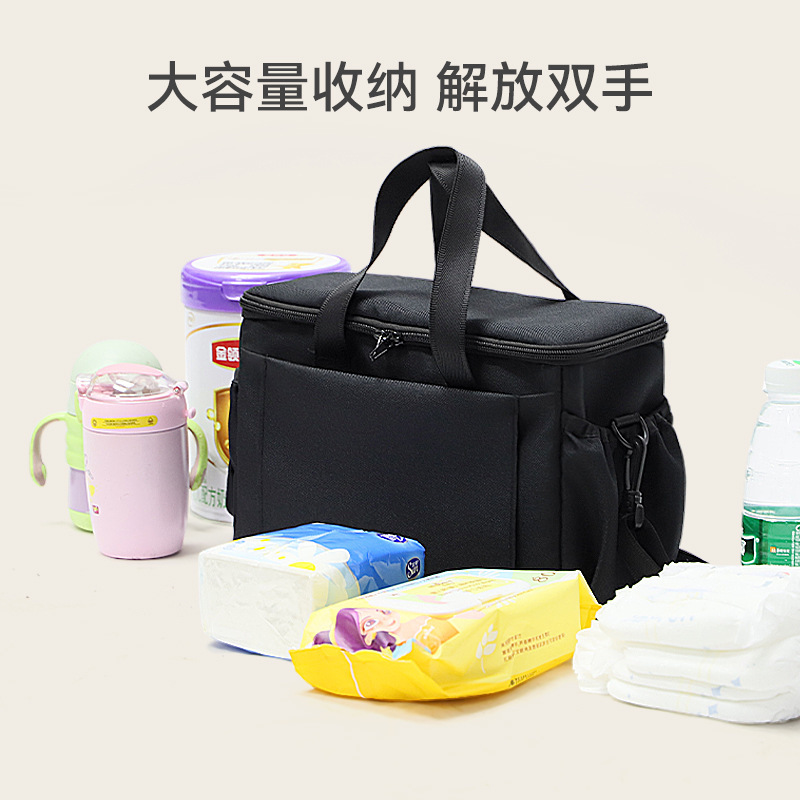 Bolsa colgante transfronteriza para cochecito de bebé, bolso de maternidad, bolso cruzado, bolso para madre y bebé, bolsa de almacenamiento para cochecito al por mayor.
