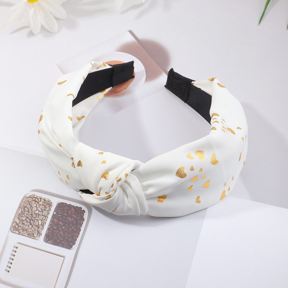 Korean Fabric Double Veil Wide-brimmed Headband Wholesale display picture 5