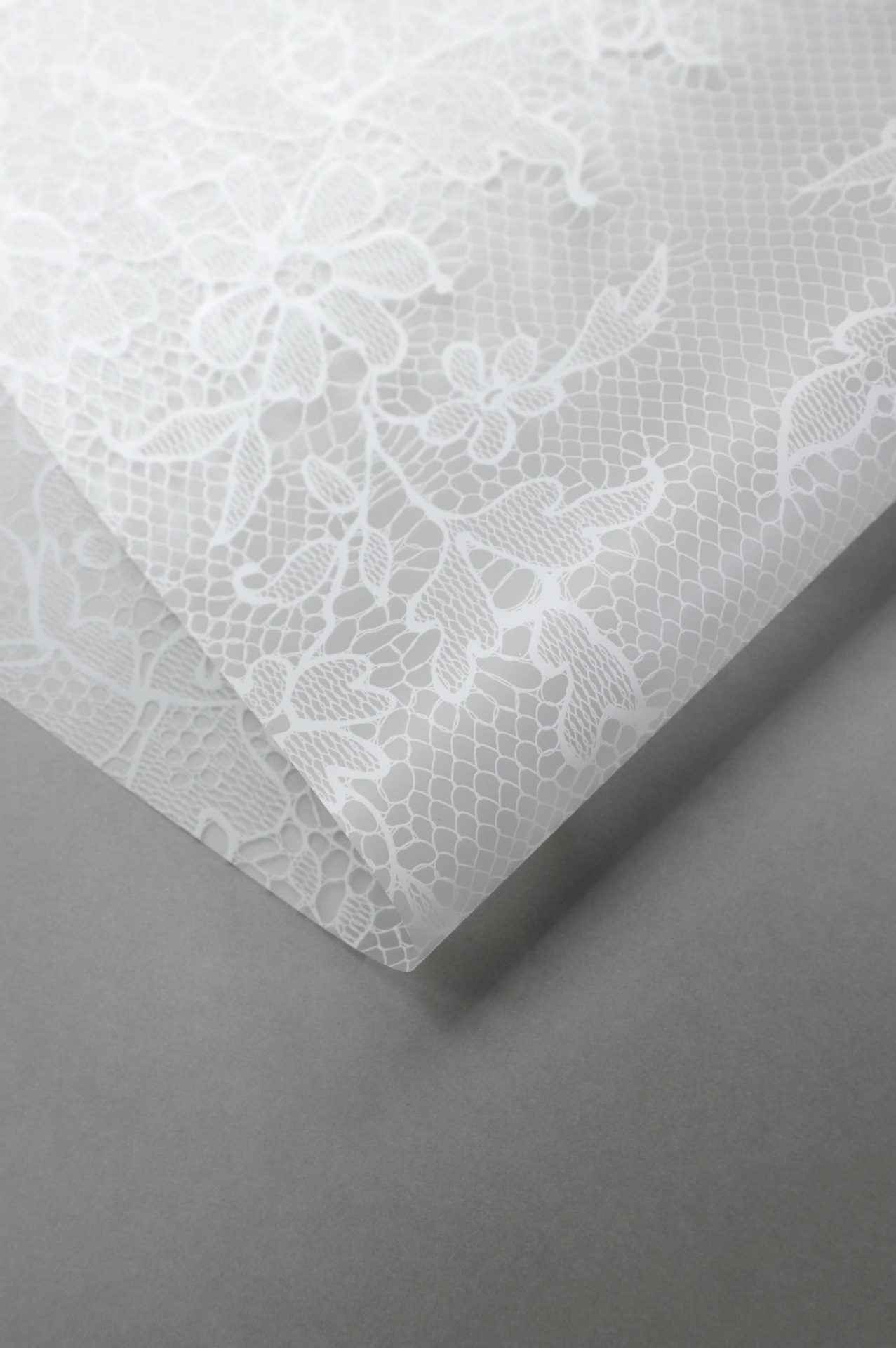 Li Zhi Ran encaje sueños nieveopp papel impermeable niebla cara ramo de flores papel de envoltura de flores transparentes papel de envoltura de flores