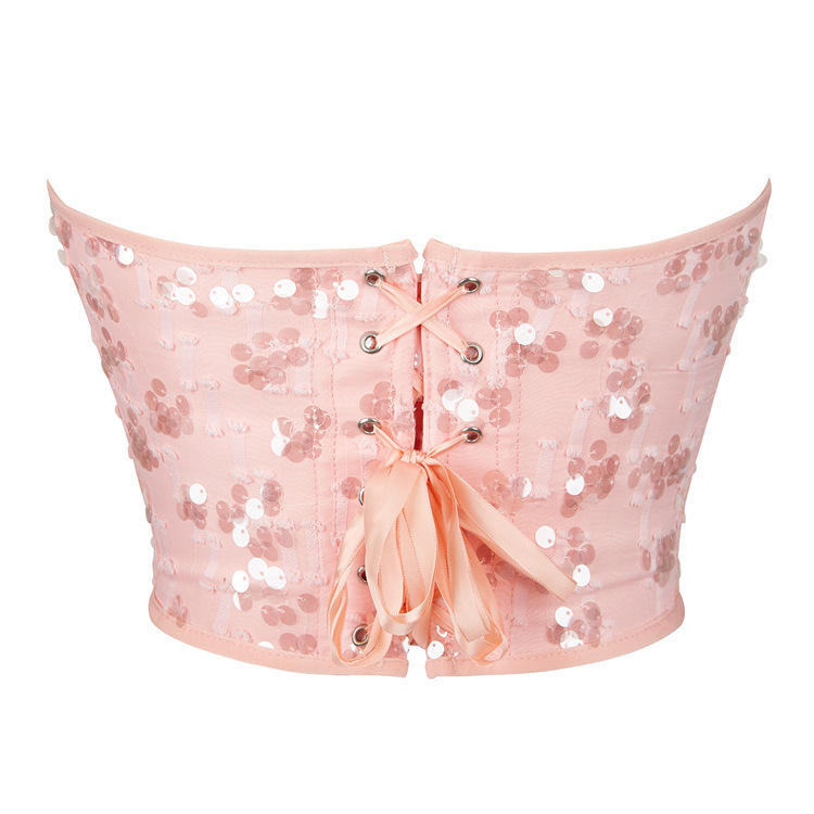 Nueva decoración de sequilla para mujeres, ropa de plástico de pecho sexy, Amazon AliExpress, suministro de comercio electrónico transfronterizo