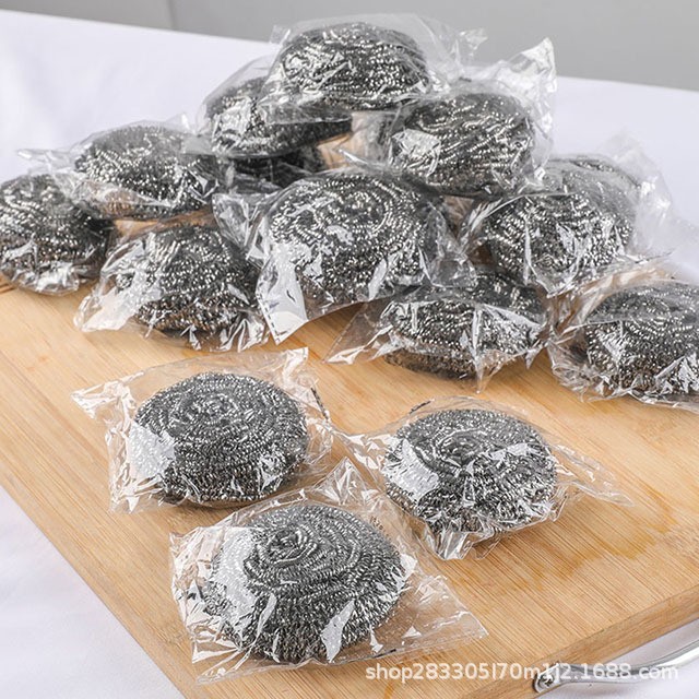 Acero inoxidable para lavar la cocina artefactos de limpieza para lavar los platos alambre de acero no se cae alambre gran bola de acero