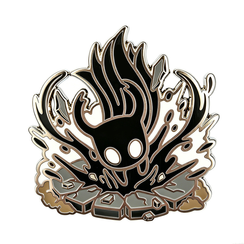 Hollow Knight Black Smash Metal Badge Little Knight Dark Arrival Backpack Decoration Brooch Pin Hollow Knight Black Smash Metal Badge Little Knight Dark Arrival Backpack Decoration Brooch Pin