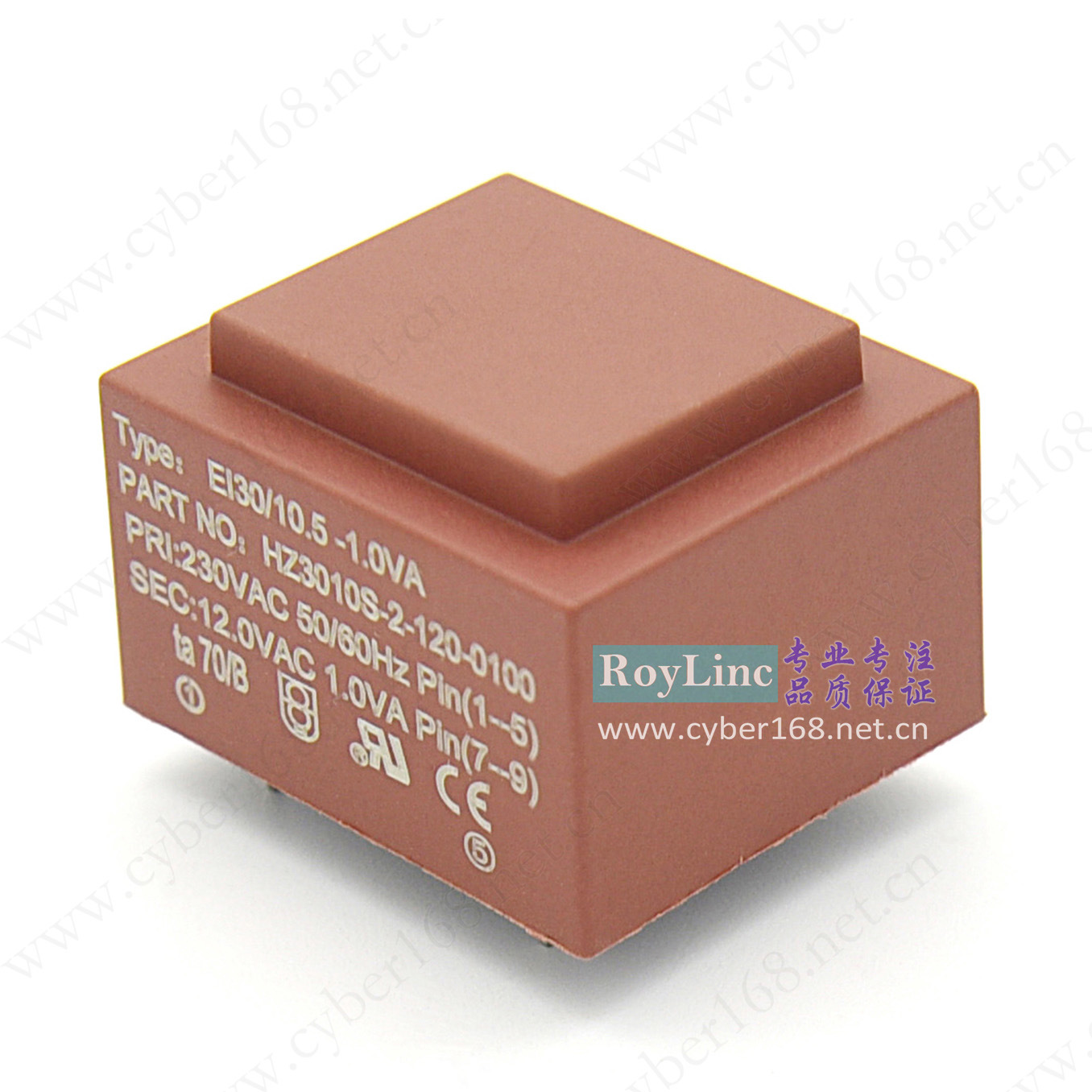 1.2VA 1.2W EI30/10.5 EI28/12 外销高品质PCB板CE隔离灌封变压器