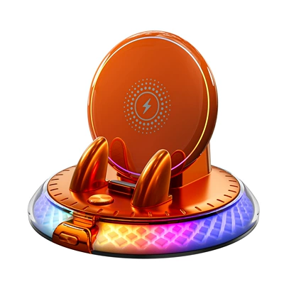 anti-shake, wireless charging stand with – Car phone holder - emma-orangewireless-charging-stand-colorful-ambient-light-d9