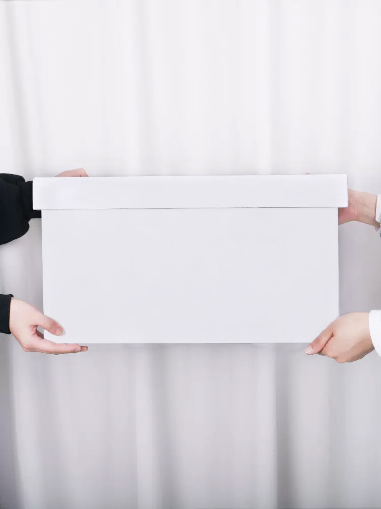 Caja de regalo blanca pura Caja vacía Caja de regalo de cumpleaños Caja de regalo sorpresa Caja de cartón Caja de regalo