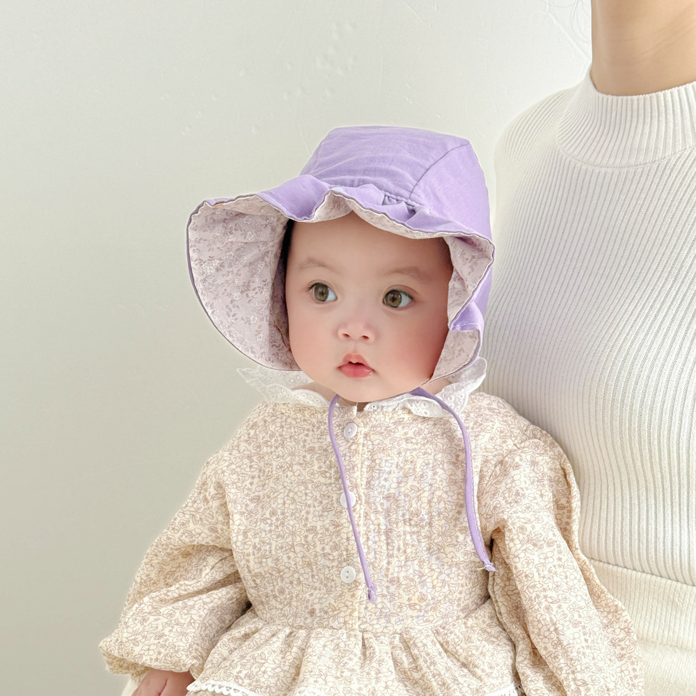 Sombrero de sol para bebé con protección de cuello y ala ancha_voghion.com