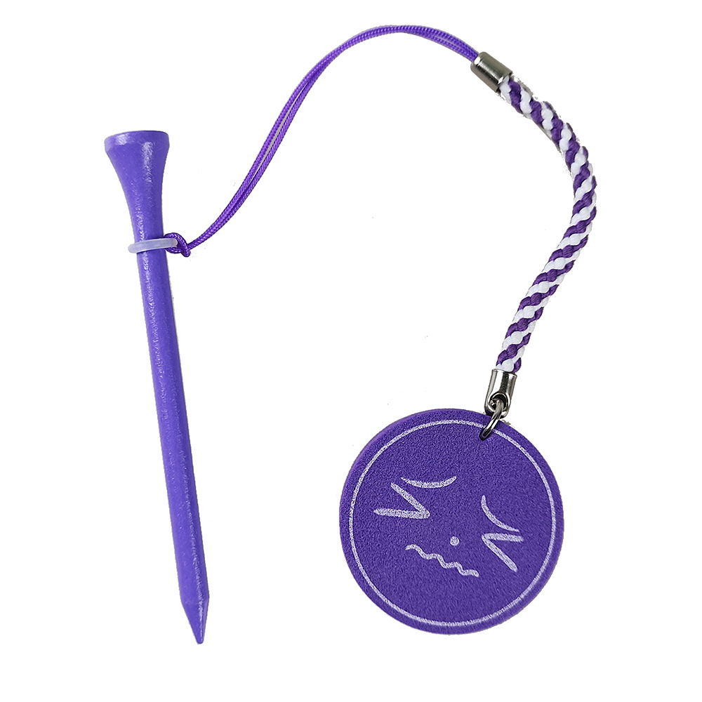 Golf multi-color Bola de uñas asiento de la bola de madera con correa de la cuerda magnética anti-perdida Golf Tees accesorios de regalo