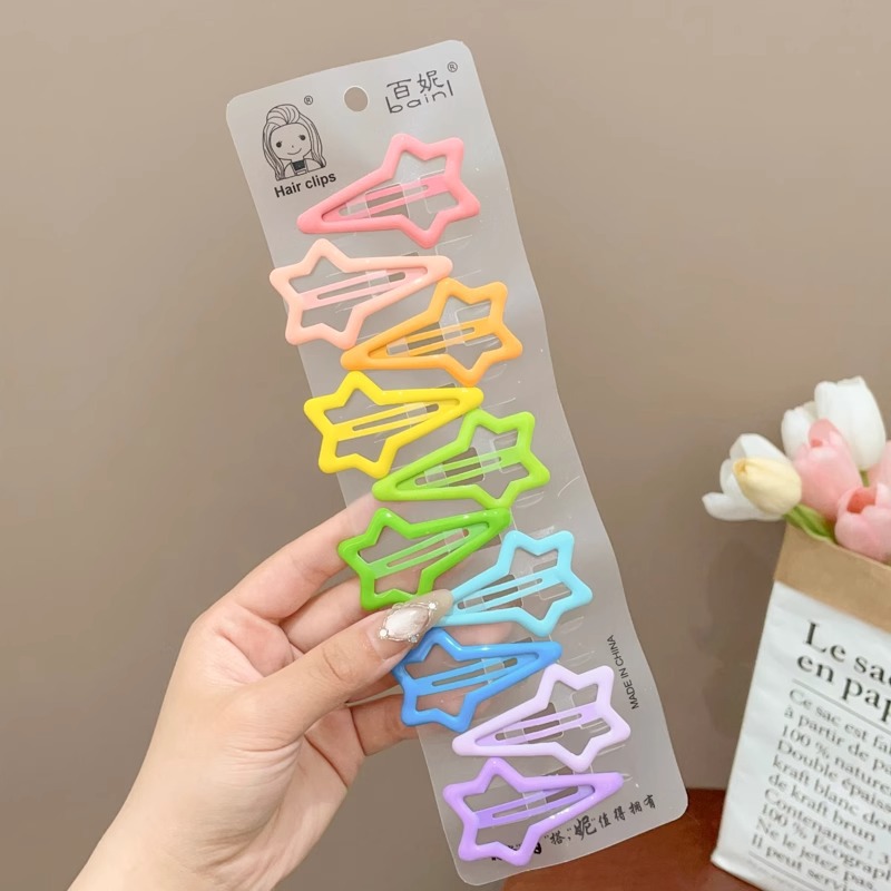 Niña pentagonal broca de cabello BB dopamina y2k broca de cabello dulce fría broca de cabello fría broca de cabello fría