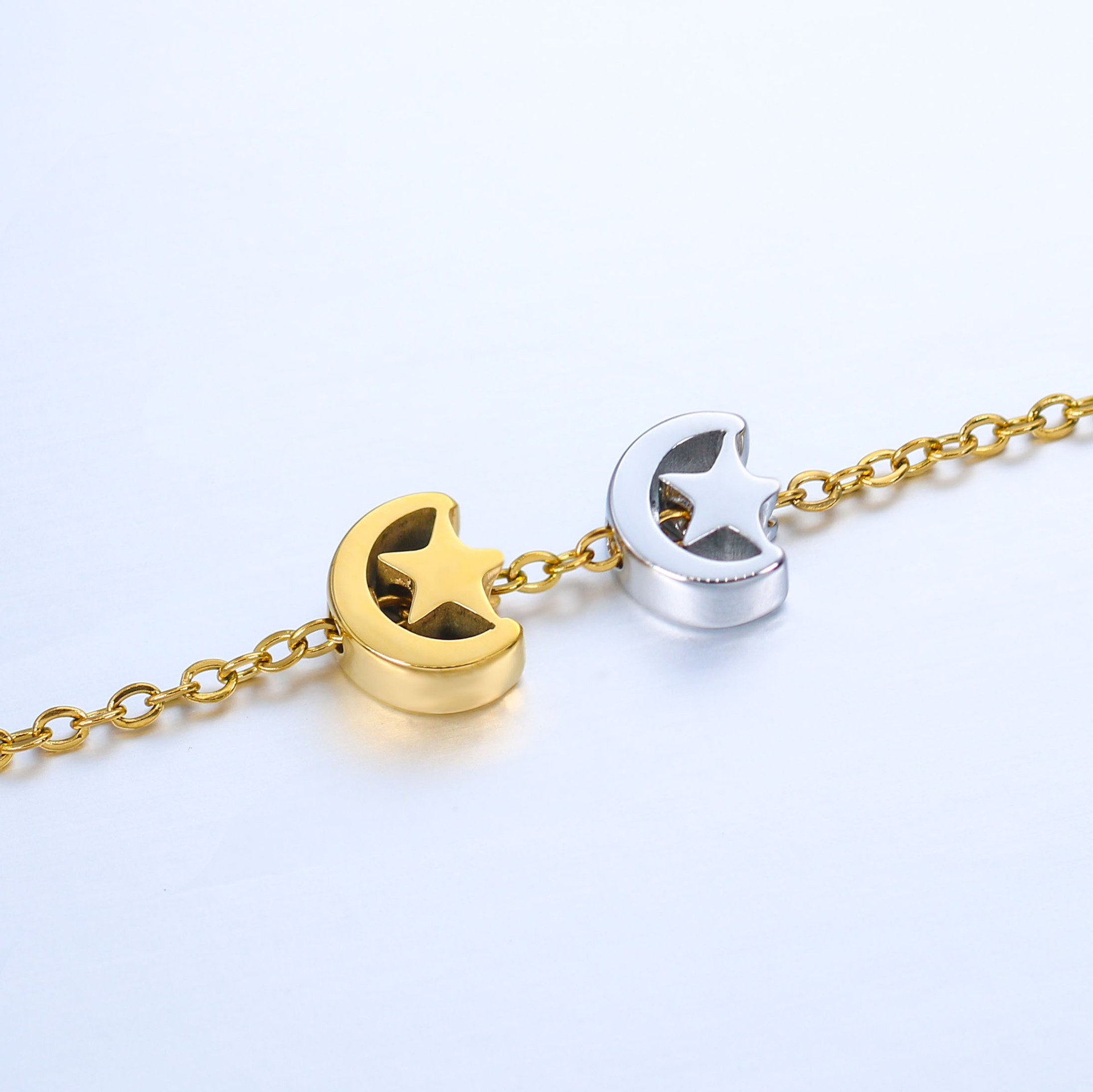 5g Weight Beads Jewelry Making Type 7 * 8mm Jewelry Making Size DIY Jewelry Accessories Classification 5 PCS/Package Quantity 304 Stainless Steel Material Star, Moon Pattern Polished Finish Plating Design Simple Style Style 5 PCS/Package 7 * 8mm 304 Stainless Steel Star Moon Polished DIY Jewelry Accessories Beads 11