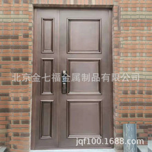 北京铜门厂家定制现代轻奢风铜质入户门别墅紫铜入户门可来图定制