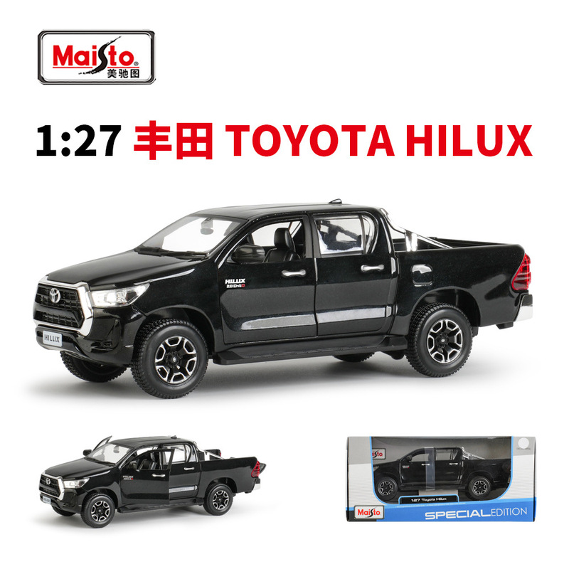 Meritor 1:27 Toyota Pickup Hilux Alloy Finished Model Ornaments Gift Collection Meritor 1:27 Toyota Pickup Hilux Alloy Finished Model Ornaments Gift Collection