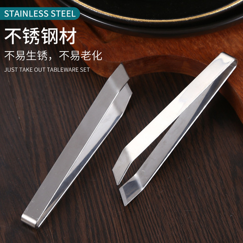 Manufacturer wholesale 304 stainless steel fish bone clip hair plucking device pig hair clip hair plucking clip fish bone clip goose feather clip fish bone tweezers