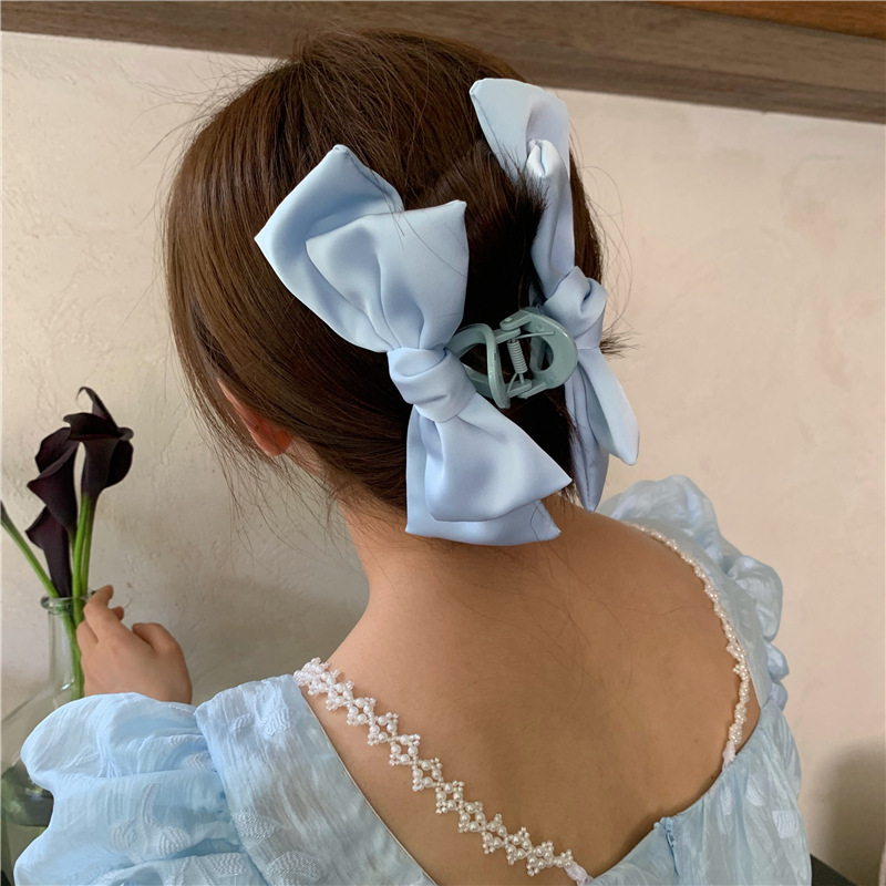 Women's Sweet Bow Knot Plastic Cloth Hair Claws display picture 5
