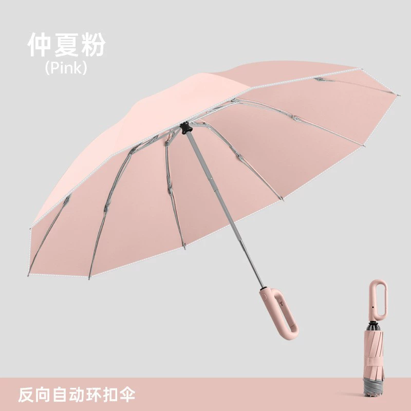 Automatic Big Handheld Umbrella, Thickened Canopy, 21/23/27-inch Options