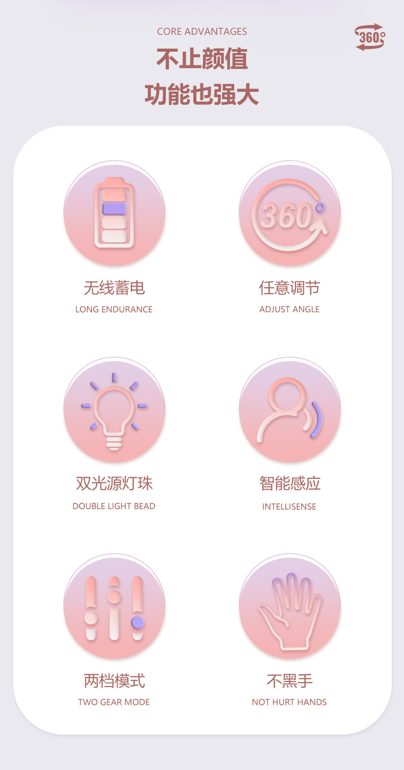 Cross-border storage desktop manicure light therapy lamp UV lamp smart sensor quick-drying nail gel curing lamp manicure machine