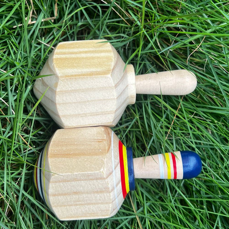 Fábrica directa Amazon transfronterizo giroscopio de madera TomaTodo acepta el texto de madera giroscopio juguete puzzle