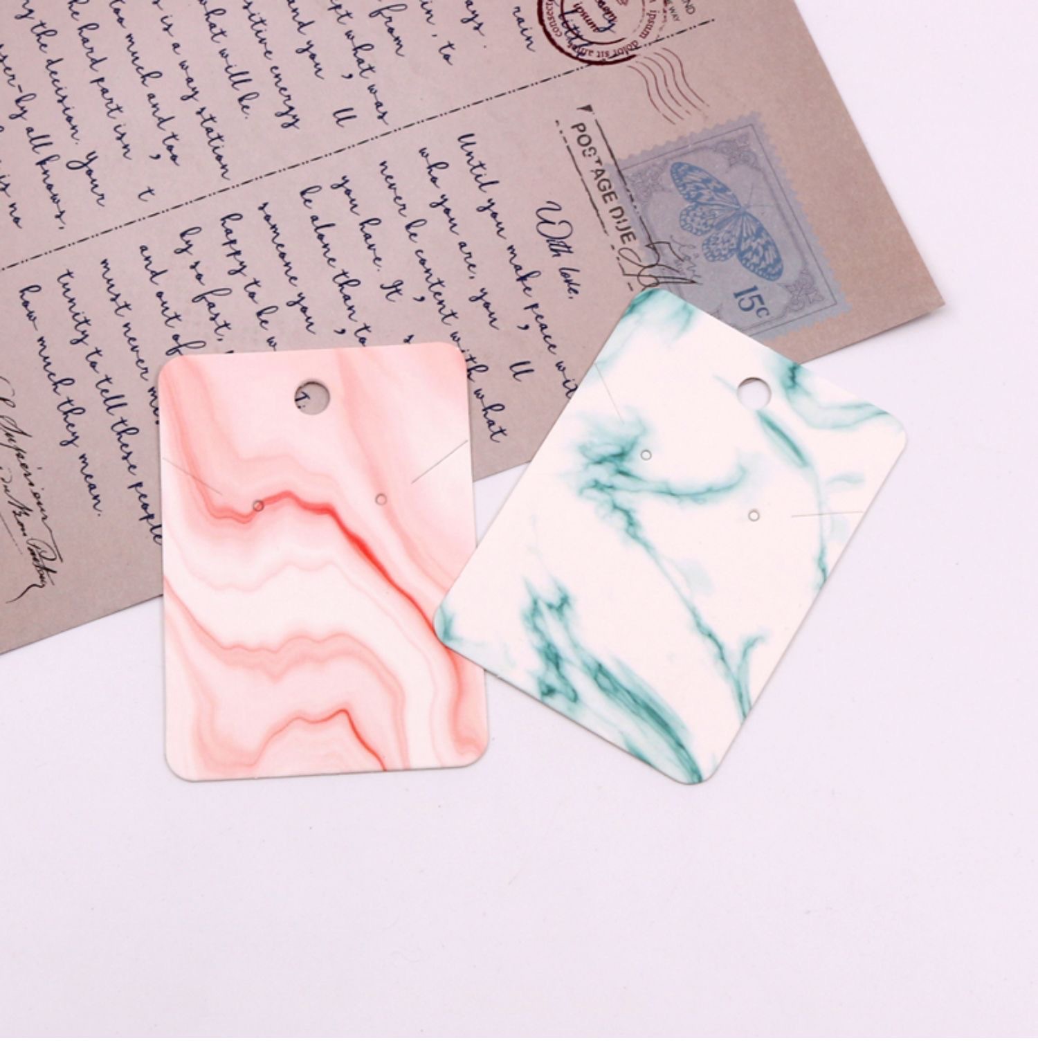 57g Weight Jewelry packaging cardboard Classification 1 Piece Quantity Party, Date Occasion Paper/Paper Material Marble Texture Pattern Simple Style Style Simple Style Marble Texture Paper/paper Jewelry Packaging Cardboard 1