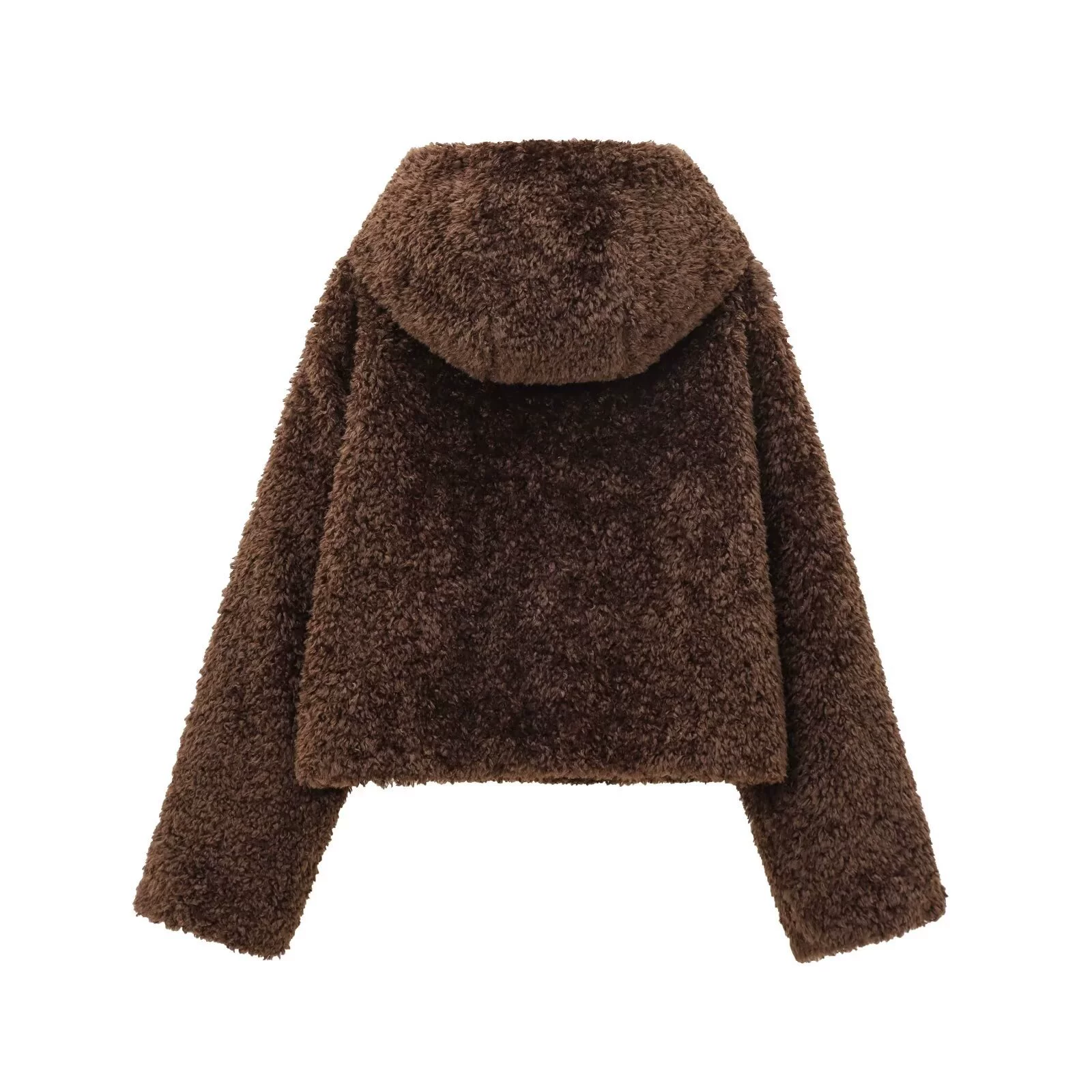 Myst&Za Женщины 2024 Осень и Зима Новая модная Short Jacket из искусственного меха с узлом и пряжкой 4391854