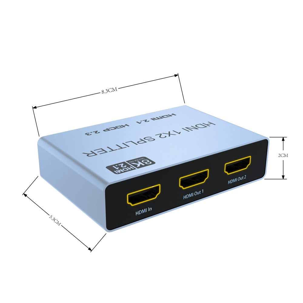 [ HDMI2.1 distributor 8K/60 4K/120 HD 1X2 PS5 computer TV distributor]