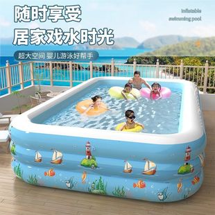 Inflatable Children's Swimming Pool Home Thickened Baby Baby Large Inflatable Pool Children's Family Adult Paddling Pool