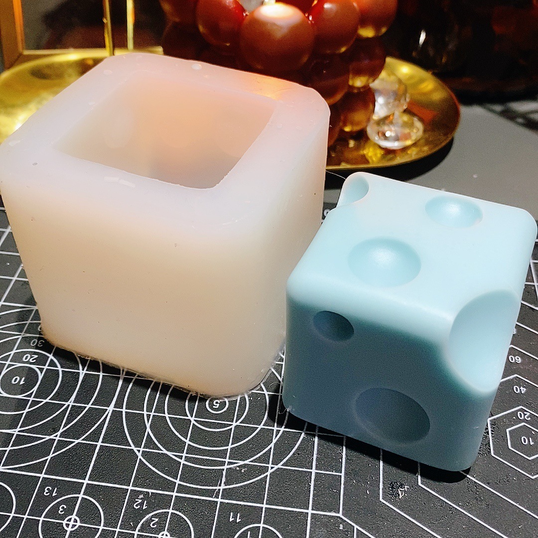 3D forma de queso silicona molde vela aromaterapia yeso hornear decoración adornos image 5