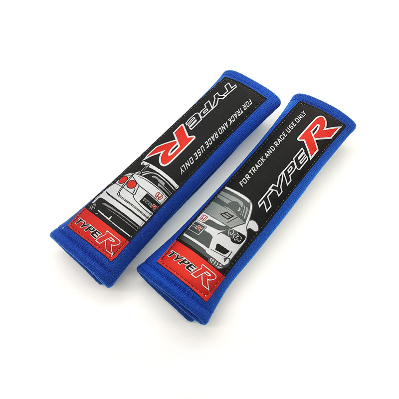 JDM Car Modified, Tengyuan Seat belt shoulder pad - type-r-blue