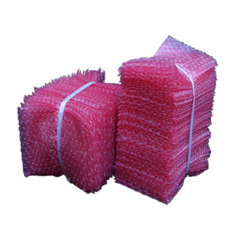 石排源头厂家红色双面气泡袋服装包装气泡袋打包装气泡袋气泡膜