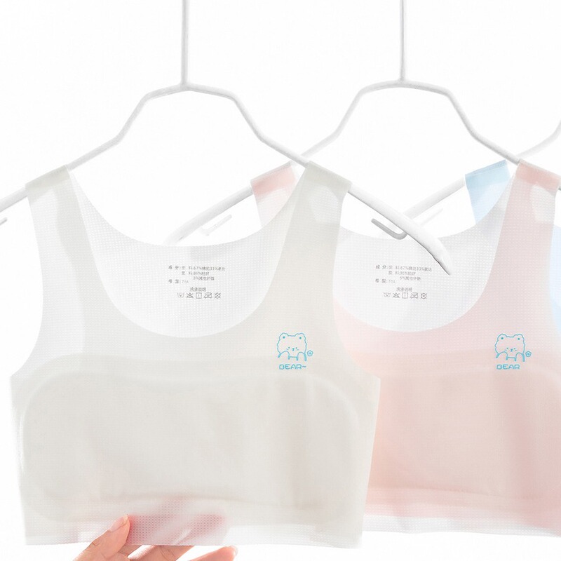 Girls' Intimates Development Period 10 to 14 Years Old Girls' Bra Kidsren's Intimates Primary School Students First Stage Girls' Vest