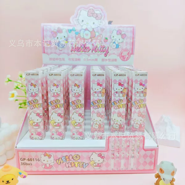 Popular 60116 Hello Kitty Blind Box Press Gel Pen Students Like Stationery High-Value Hello Kitty Pen