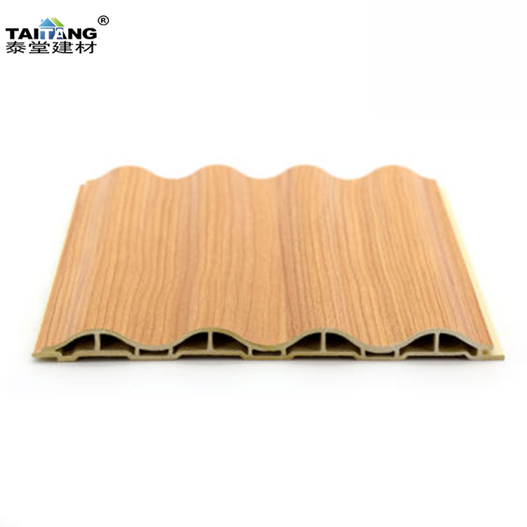 Wpc wall panel piso de plástico de madera hueca panel de pared exterior tablero de madera de plástico al aire libre ingeniería piso de madera de plástico al aire libre